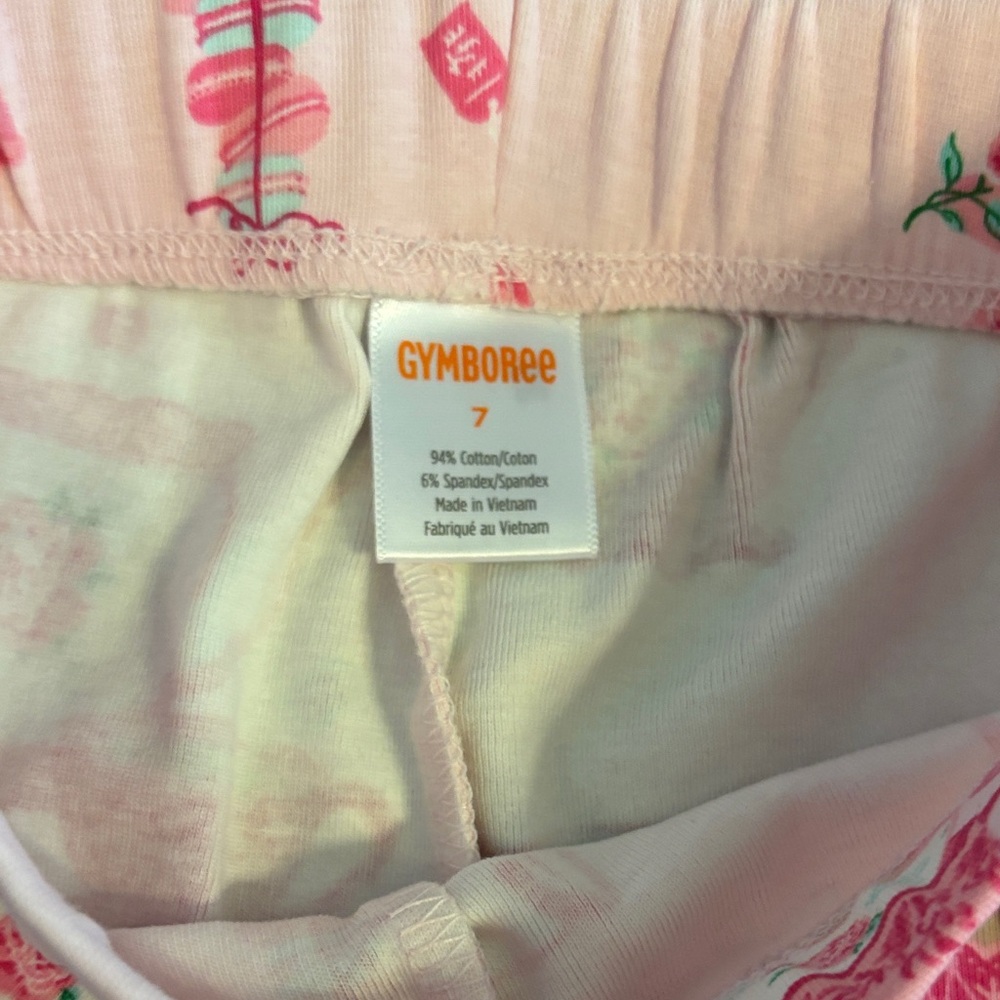 Gymboree Pink Tea Cup leggings - Picture 2 of 3